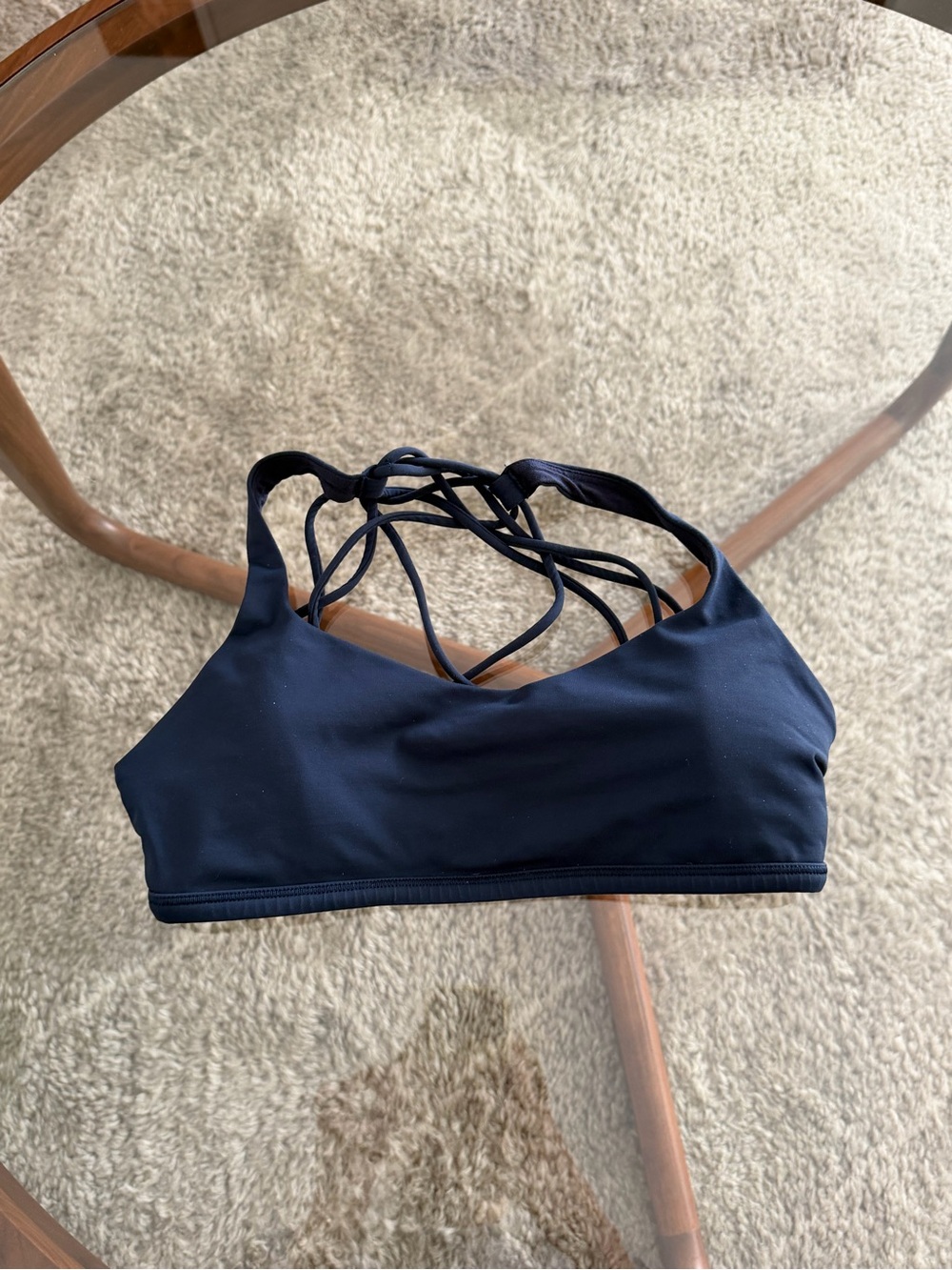 lululemon True Navy Free to Be Wild Bra size 6